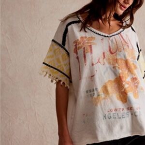 Free people floral shirt